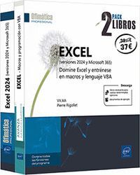 EXCEL VERSIONES 2024 Y MICROSOFT 365 PACK 2 LIBROS