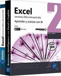 EXCEL VERSIONES 2024 Y MICROSOFT 365 PACK DE 2 LIBROS