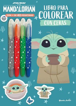 STAR WARS. THE MANDALORIAN. LIBRO PARA COLOREAR CON CERAS