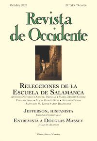 REVISTA DE OCCIDENTE 545. RELECCIONES DE LA ESCUELA DE SALAMANCA