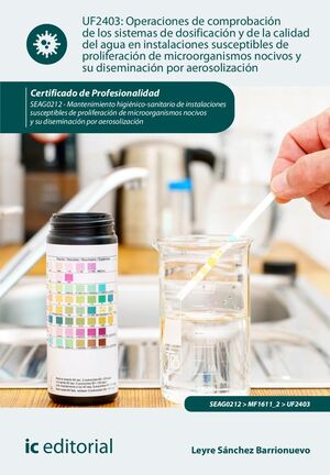 OPERACIONES DE COMPROBACIÓN DE LOS SISTEMAS DE DOSIFICACIÓN Y DE LA CALIDAD DEL