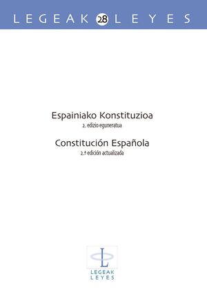 ESPAINIAKO KONSTITUZIOA 2 EDIZIO EGUNERATUA CONSTITUCION 2ª