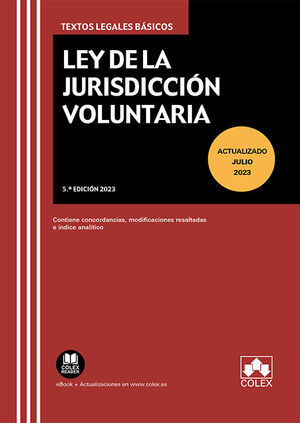 LEY DE LA JURISDICCION VOLUNTARIA 2023