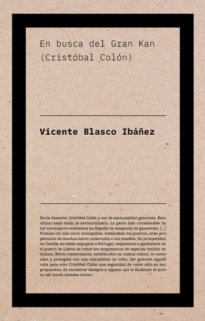 EN BUSCA DEL GRAN KAN (CRISTÓBAL COLÓN)