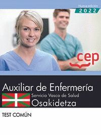 AUXILIAR ENFERMERIA SERVICIO VASCO SALUD OSAKIDETZA TEST