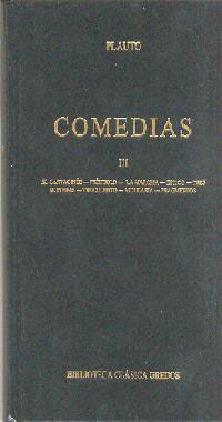 COMEDIAS (PLAUTO) VOL. 3