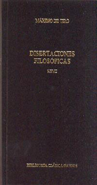 DISERTACIONES FILOSOFICAS I-XVII.