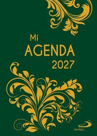 AGENDA 2027 BOLSILLO ESTAMPADA VERDE/ORO