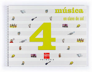 TABLET: MÚSICA, EN CLAVE DE SOL. 4 PRIMARIA