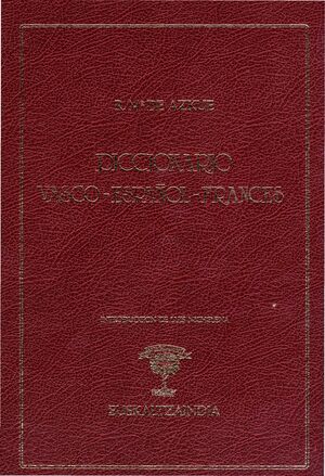 DICCIONARIO VASCO-ESPAÑOL-FRANCÉS