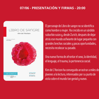 Presentación: Libro de sangre 